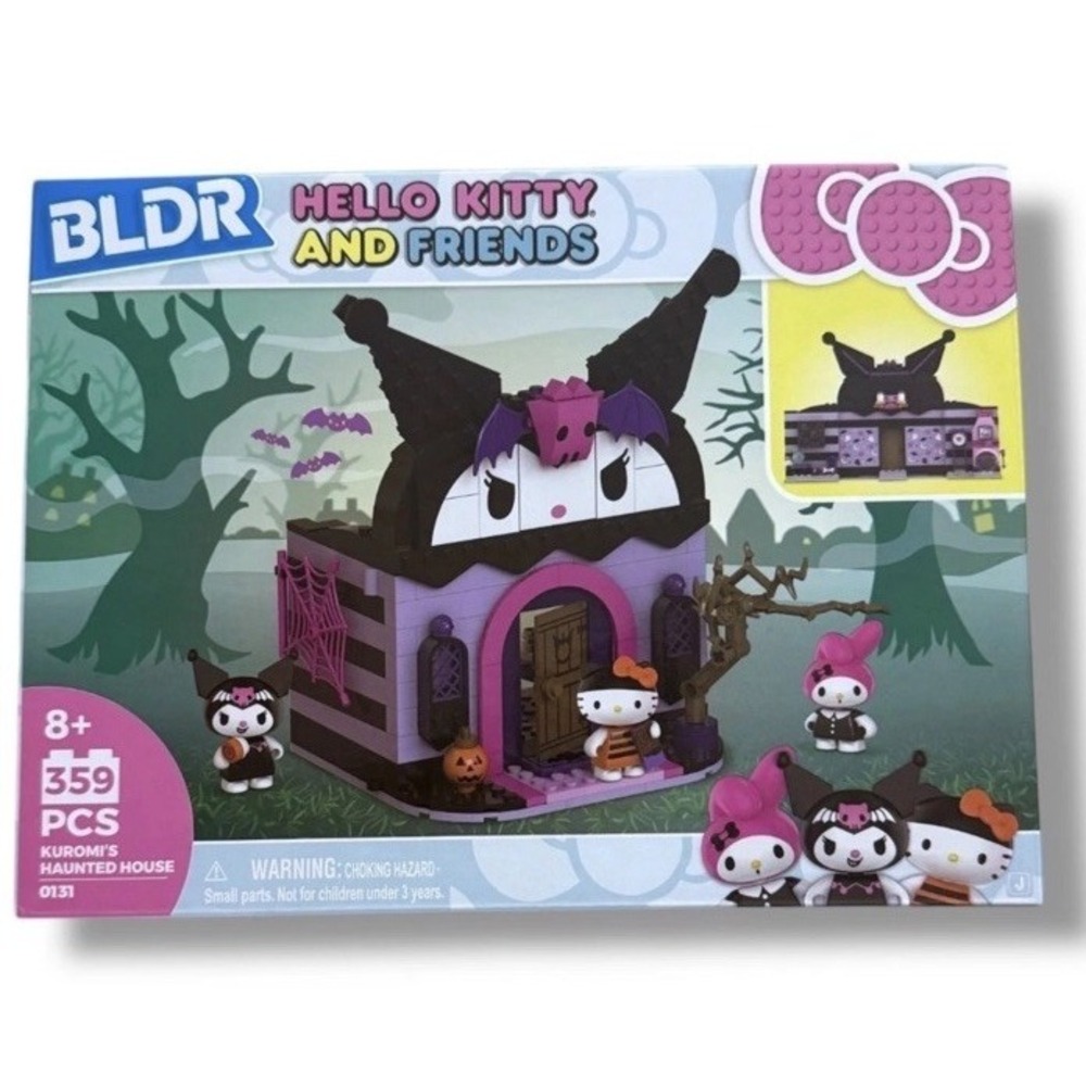 BLDR Hello Kitty and Friends Kuromi's Haunted House Building Set New